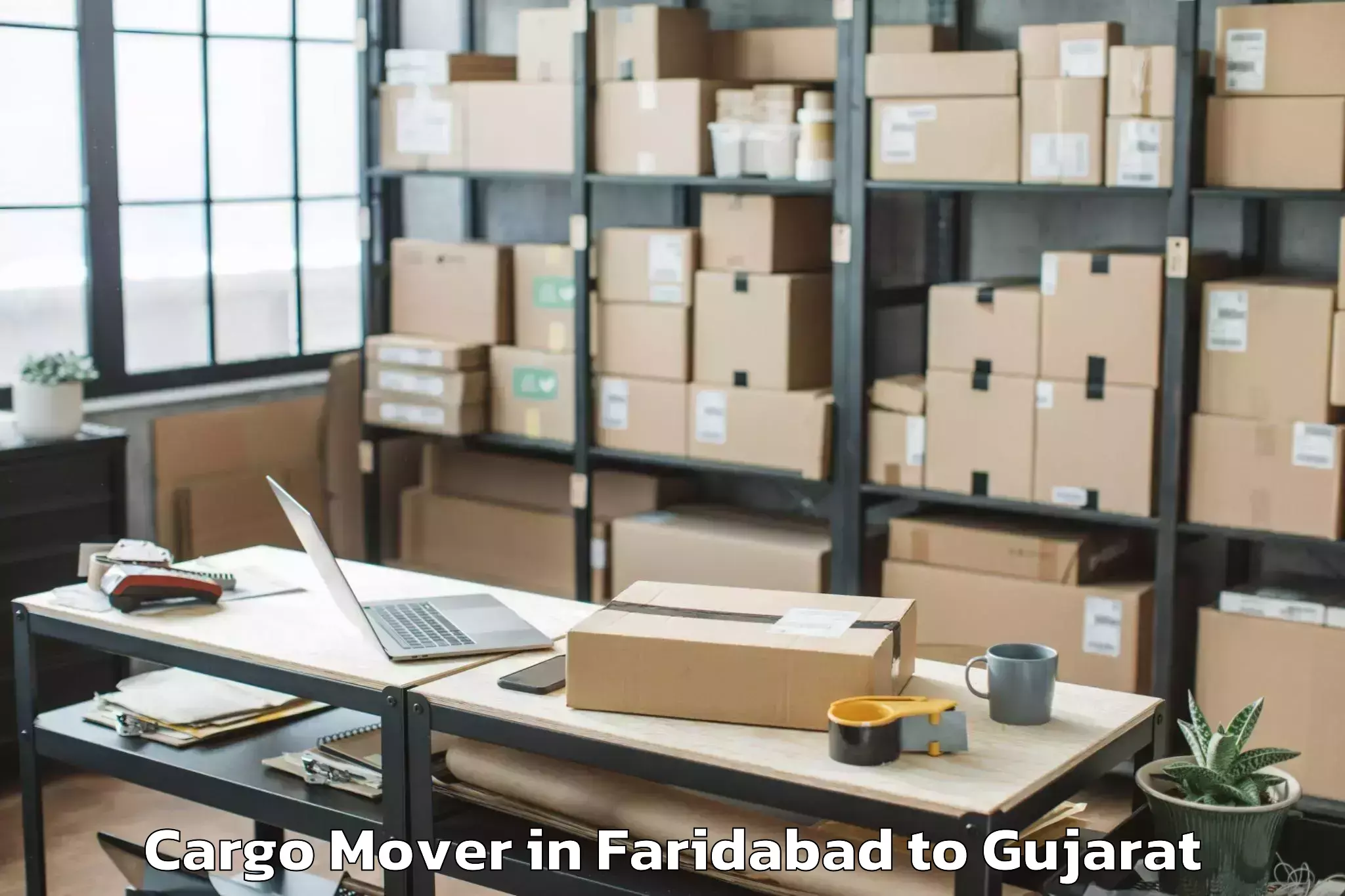 Top Faridabad to Kheda Cargo Mover Available